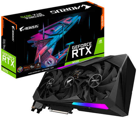 Видеокарта GIGABYTE NVIDIA GeForce RTX 3070 Gaming OC (LHR) (GV-N3070AORUS M-8GD 2.0) 965844465094677