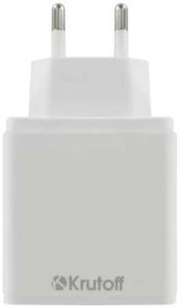 Сетевое зарядное устройство Krutoff CH-09 USB Type-C, PD 20W white (03735) 965844465328941