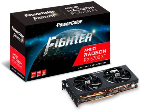 Видеокарта PowerColor AMD Radeon RX 6700 XT Fighter (AXRX 6700XT 12GBD6-3DH) 965844465432261