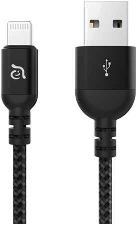 Кабель Adam Elements PeAk III Lightning-USB, 1.2 м, чёрный
