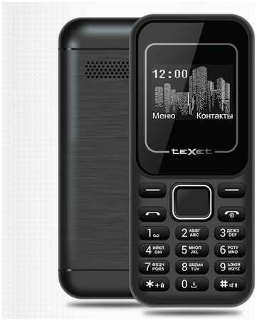 Телефон кнопочный Texet TM-120 черный 965844465598170