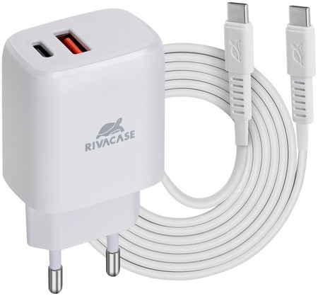 Сетевое зарядное устройство Rivacase PS4192 WD4 White 965844465608999