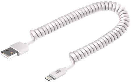 Кабель BoraSCO USB/Lightning 2А 2м, витой, белый (20548) 965844465755491