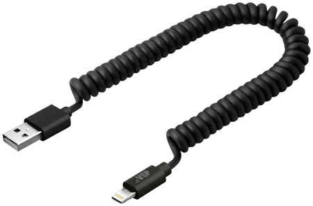 Кабель BoraSCO USB/Lightning 2A 2м, витой, черный (20547) 965844465755498
