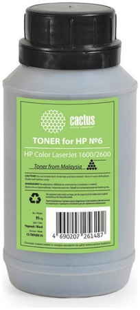 Тонер для лазерного принтера CACTUS CS-THP6BK-95 черный, совместимый 965844465863630