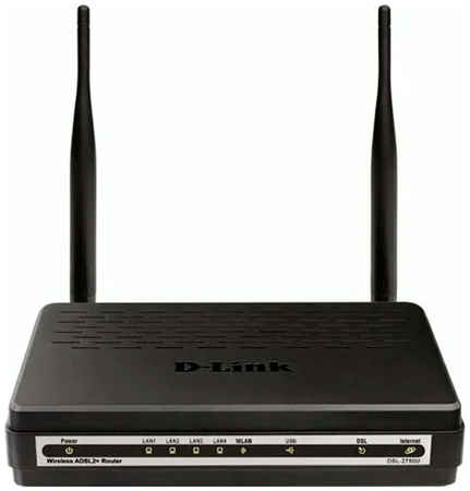 Wi-Fi роутер D-Link DSL-2750U Black 965844465869220