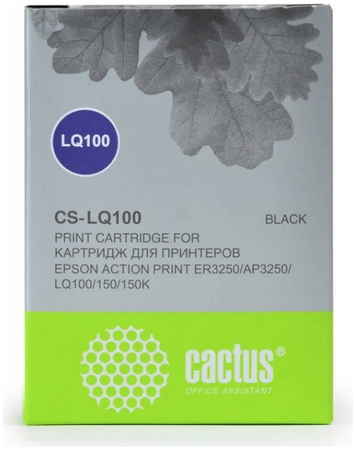 Картридж CACTUS CS-LQ100, черный / 8мм, 1.6м ( CS-LQ100 965844465869342