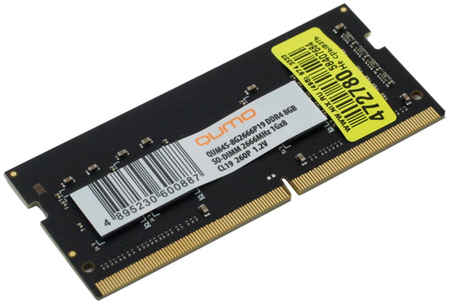 Оперативная память QUMO 8Gb DDR4 2666MHz SO-DIMM (QUM4S-8G2666P19) 965844465909880