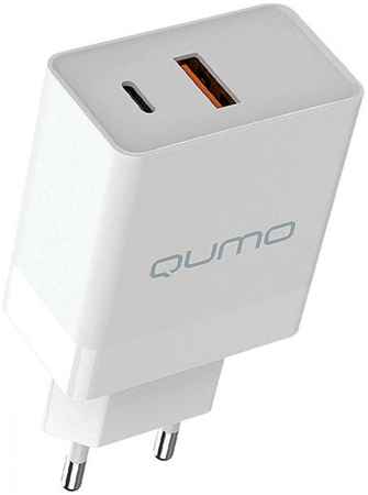 QUMO Сетевое зарядное устройство Qumо PD + QC3.0 белое 965844465912872