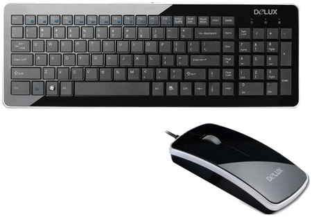 Комплект клавиатура и мышь Delux K1500+M125 Ultra-Slim