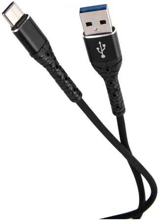 Кабель mObility USB-Type-C черный 1 м