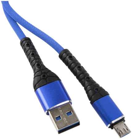 Кабель mObility USB-micro USB синий 1 м 965844465965009