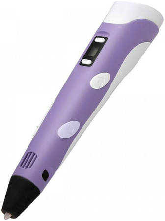 3D ручка MyRiwell RP100B, цвет: фиолетовый 3D ручка MyRiwell RP 100B с LCD дисплеем 965844466344574