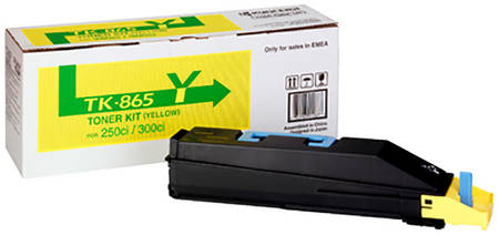 Картридж для лазерного принтера Kyocera TK-865Y, желтый, оригинал 965844466369551