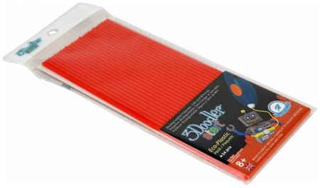 Wobble Works Эко-пластик к 3Д ручке 3Doodler Start, цвет красный 24 шт 965844466507098
