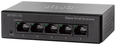 Коммутатор Cisco SF110D-05-EU Black 965844466550815