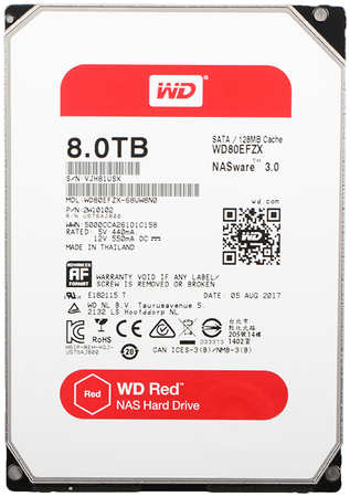 Внутренний жесткий диск Western Digital 8TB (WD80EFZX)