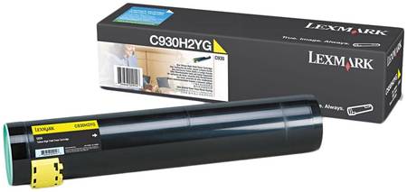 Картридж для лазерного принтера Lexmark C930H2YG, желтый, оригинал 965844466552656