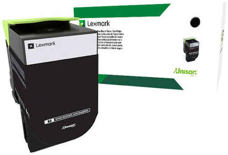 Картридж для лазерного принтера Lexmark 80C8HKE черный, оригинальный 965844466552660