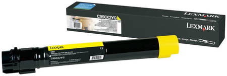 Картридж для лазерного принтера Lexmark C950X2YG, желтый, оригинал 965844466552719