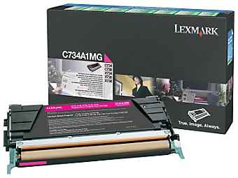 Картридж для лазерного принтера Lexmark C746A1MG, пурпурный, оригинал