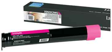 Картридж для лазерного принтера Lexmark X950X2MG пурпурный, оригинальный 965844466552758