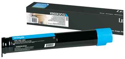 Картридж для лазерного принтера Lexmark X950X2CG голубой, оригинальный 965844466552804