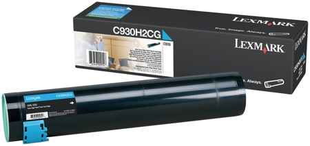 Картридж для лазерного принтера Lexmark C930H2CG голубой, оригинальный 965844466552859