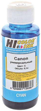 Чернила для струйного принтера Hi-Black универсальные, для Canon, 100 мл, голубые