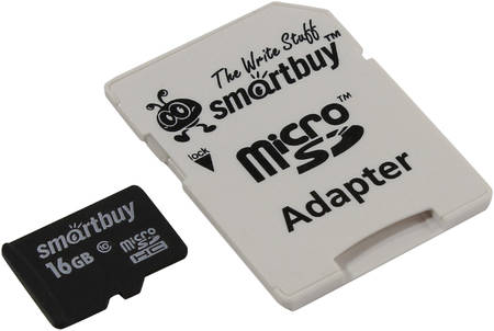 SmartBuy Карта памяти MicroSD 16GB Smart Buy Class 10 UHS-I +SD адаптер SB16GBSDCL10-01 965844466956626