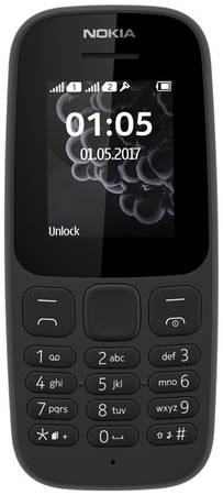 Мобильный телефон Nokia 105 DS (TA-1034) Black 965844466990185