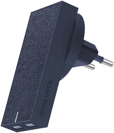 Сетевое зарядное устройство NATIVE UNION Smart 2, 2 USB, 3,1 A, (SMART-2-MAR-FB-INT) blue Smart 2 Charger International 965844467008158