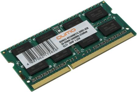 Модуль памяти QUMO SO-DIMM DDR-III 4GB (QUM3S-4G1600K11L) 965844467009964