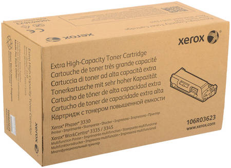 Картридж для лазерного принтера Xerox 106R03623, черный, оригинал 965844467026305