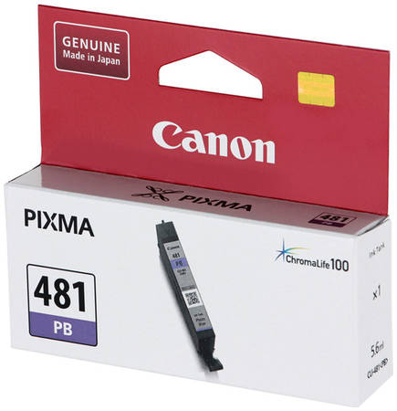 Картридж для струйного принтера Canon CLI-481 PB синий, оригинал 965844467026712
