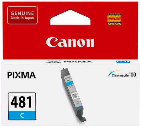 Картридж для струйного принтера Canon CLI-481 C голубой, оригинал 965844467026716