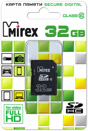 Карта памяти MIREX SDHC 32GB 13611-SD10CD32 965844467054149