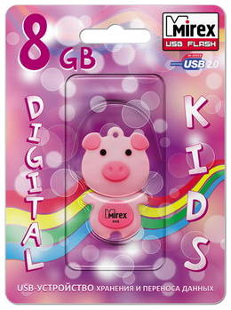 Флешка MIREX Pig 8ГБ Pink (13600-KIDPIP08) 965844467054216