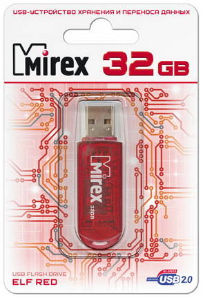 Флешка MIREX Elf 32ГБ (13600-FMURDE32)