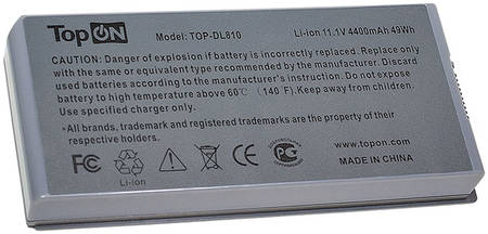 TopON Аккумулятор для ноутбука Dell Latitude D810, Precision M70 Series 965844467077905