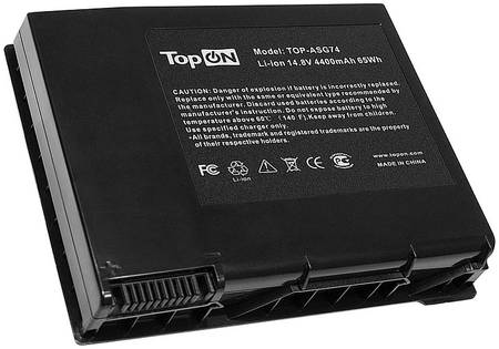 TopON Аккумулятор для ноутбука Asus ROG G74, G74J, G74JH, G74S, G74SX, G74SW Series 965844467077964