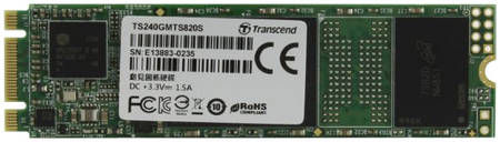 SSD накопитель Transcend MTS820 M.2 2280 240 ГБ (TS240GMTS820S)