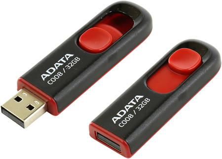 Флешка ADATA Classic C008 32ГБ Red/Black (AC008-32G-RKD) 965844467135218