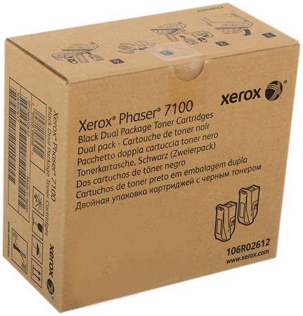 Картридж для лазерного принтера Xerox Phaser 7100 (10K),106R02612 черный, оригинал 965844467135398