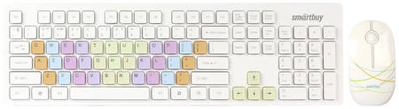 Комплект клавиатура и мышь Smartbuy SBC-218346AG-W Белый 965844467135623