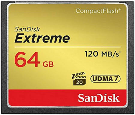 Карта памяти SanDisk Extreme Compact Flash SDCFXSB-064G-G46 64GB