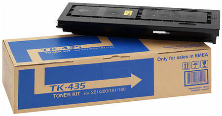 Картридж для лазерного принтера Kyocera TK-435, черный, оригинал 965844467154340