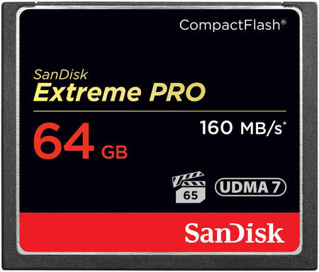 Карта памяти SanDisk Extreme PRO Compact Flash SDCFXPS-064G-X46 64GB 965844467154454