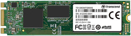 SSD накопитель Transcend MTS800S M.2 2280 128 ГБ (TS128GMTS800S) 965844467198521