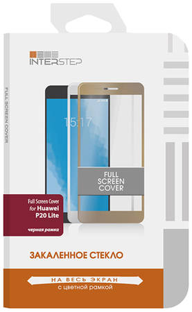 Защитное стекло InterStep для Huawei P20 Lite Black Full Screen Cover для Huawei P20 Lite черная рамка 965844467291710